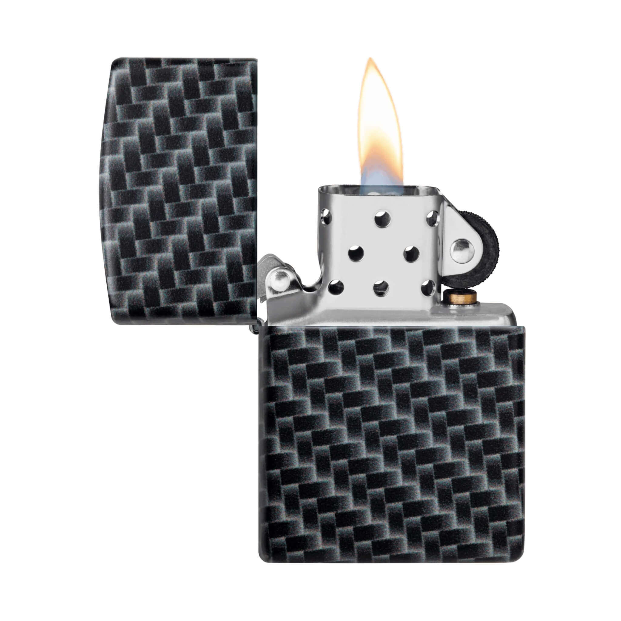 فندک Zippo مدل White Matte, Carbon Fibre Design - تصویر 3