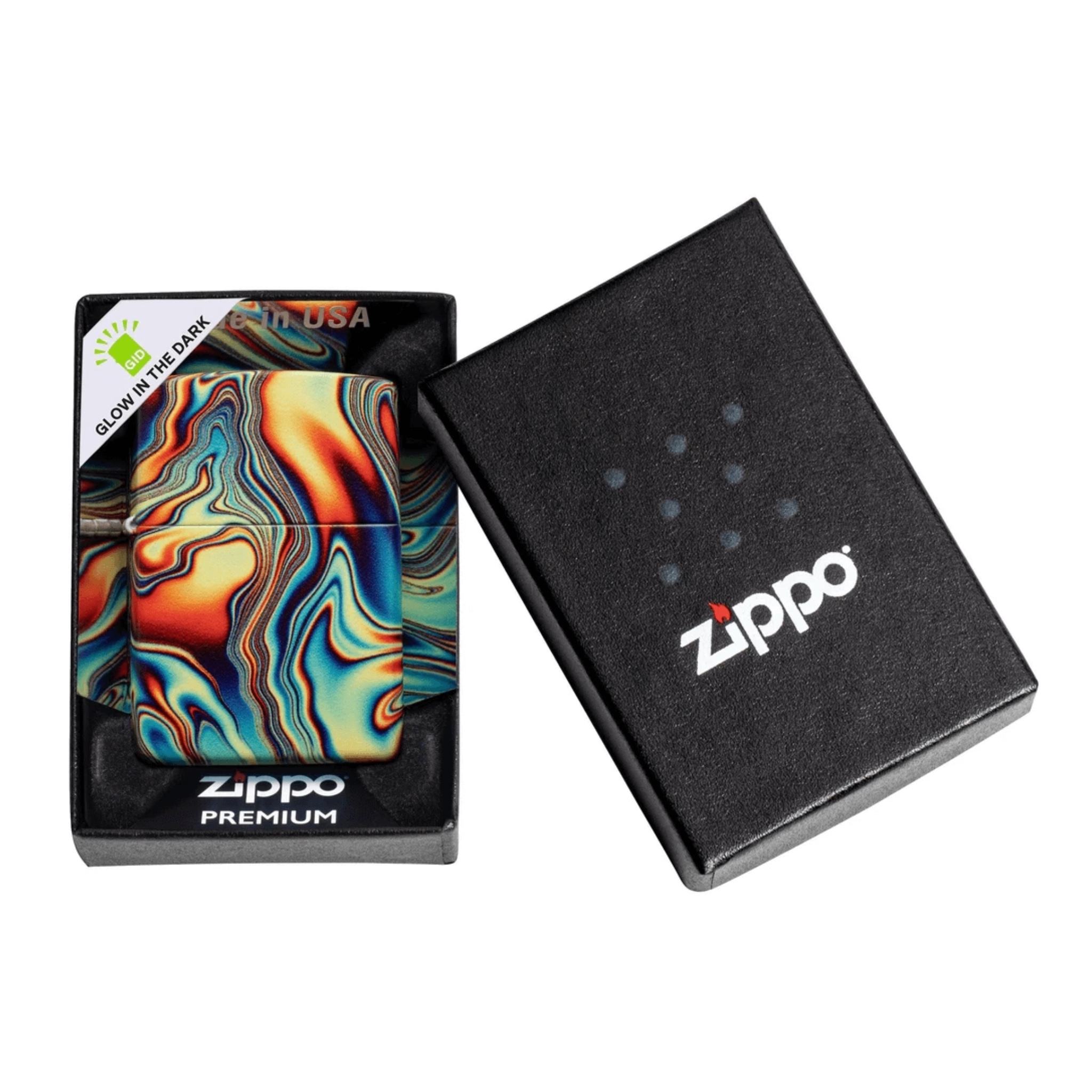 فندک Zippo طرح Colorful Swirl Design - تصویر 3