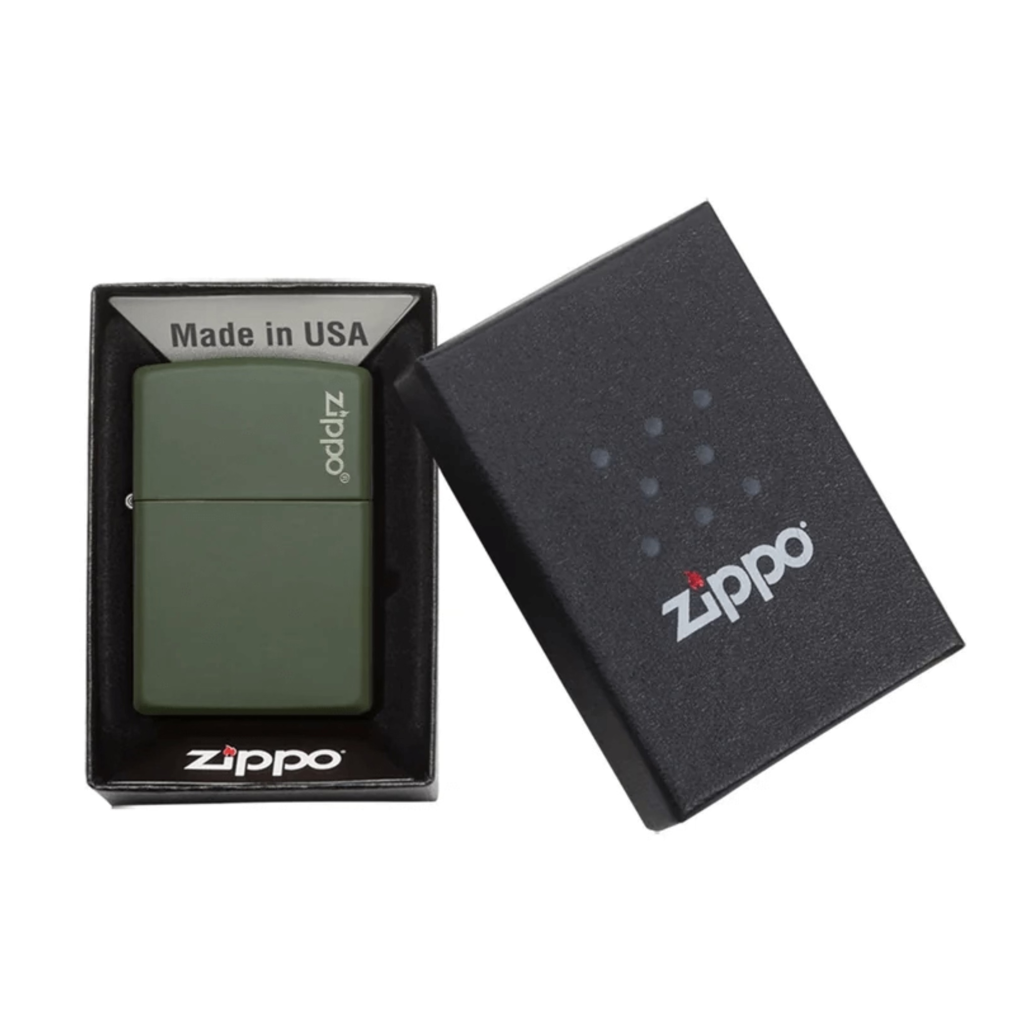 فندک Zippo طرح Green Matte - تصویر 2